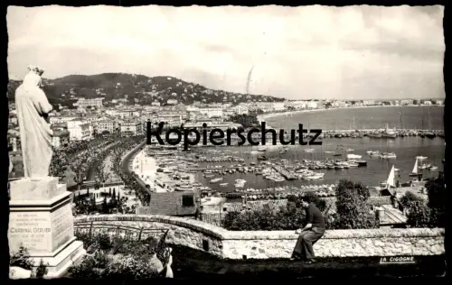 ÄLTERE POSTKARTE CANNES VUE PANORAMIQUE CARDINAL GERLIER SONDERSTEMPEL FESTIVAL INTERNATIONAL DU FILM 1961 Stempel Stamp