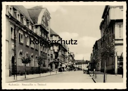 ALTE POSTKARTE ESCHWEILER ROSENALLEE MIT POSTAMT Post Ansichtskarte AK cpa postcard