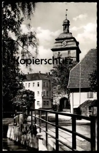 ÄLTERE POSTKARTE BAD STAFFELSTEIN BAYERN STADTTURM TURM Tower Tour cpa postcard AK Ansichtskarte
