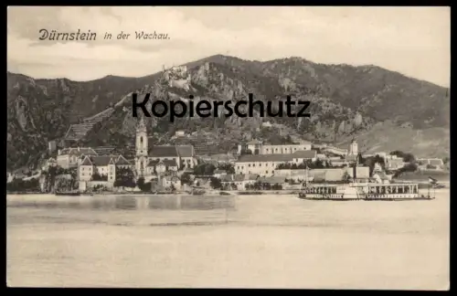 ALTE POSTKARTE DÜRNSTEIN IN DER WACHAU DAMPFER Schiff beteau à vapeur steamship ship Austria Autriche cpa AK postcard