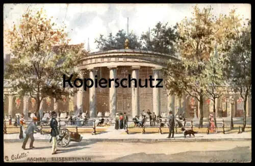 ALTE POSTKARTE OILETTE RAPHAEL TUCK POSTCARD DEUTSCHE STÄDTE SERIE AACHEN No. 178 B KÜNSTLER CHARLES F. FLOWER postcard