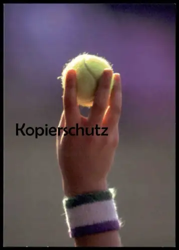 POSTKARTE WIMBLEDON 1997 TENNIS SPORT WERBUNG SPORTREISEN Tennisball Ball Balle postcard cpa Ansichtskarte AK