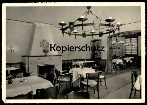 ALTE POSTKARTE BONN ÄLTESTE HISTORISCHE GASTSTÄTTE IM BÄREN ACHERSTRASSE 1-3 Bierhaus Zum Bären Kamin chimney cheminée