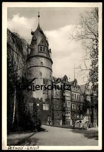 ÄLTERE POSTKARTE DETMOLD DAS FÜRSTLICHE SCHLOSS castle chateau cpa postcard AK Ansichtskarte