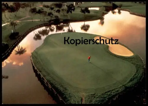 POSTKARTE TERRAIN DE GOLF GREEN WERBUNG GOLFTOURS SCHLAG AUF SCHLAG ALGARVE PORTUGAL cpa postcard AK Ansichtskarte
