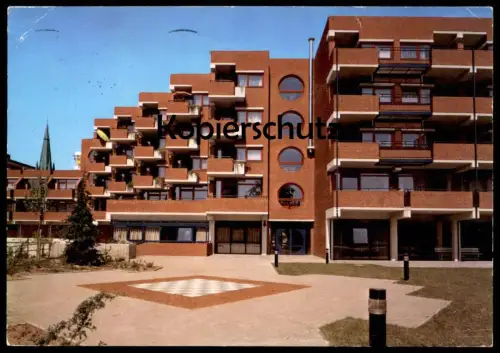 POSTKARTE EMSDETTEN ALTENWOHNHEIM ALTENHEIM Wohnheim Wohnstift Stift Pflegeheim Schachbrett Schach chess échecs cpa