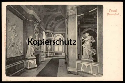 ALTE POSTKARTE CASSEL MARMORBAD Erotik Skulptur Skulpturen erotic sculpture eroticism bath Kassel postcard Ansichtskarte