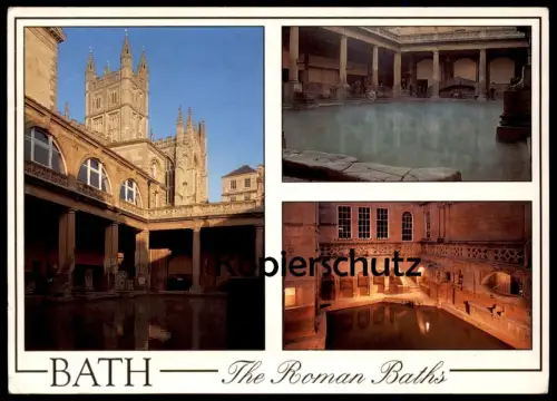 ÄLTERE POSTKARTE SOMERSET BATH THE ROMAN BATHS Römische Bäder bain romaine Römer Romans cpa postcard AK Ansichtskarte