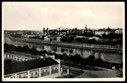 ALTE POSTKARTE PREROV CELKOVY POHLED 1933 Prerau Ceska Czech Republic Tschechische Republik cpa postcard Ansichtskarte