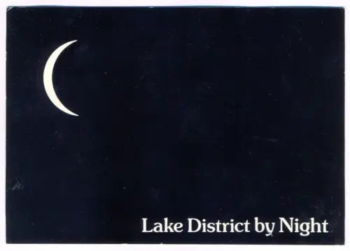 ÄLTERE POSTKARTE LAKE DISTRICT BY NIGHT bei Nacht nuit Humor Humour Mond moon lune cpa postcard AK Ansichtskarte
