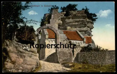 ALTE POSTKARTE RUINE HOHBARR VOGESEN BEI ZABERN Haut Barr Saverne Vosges Burg Castle postcard cpa AK