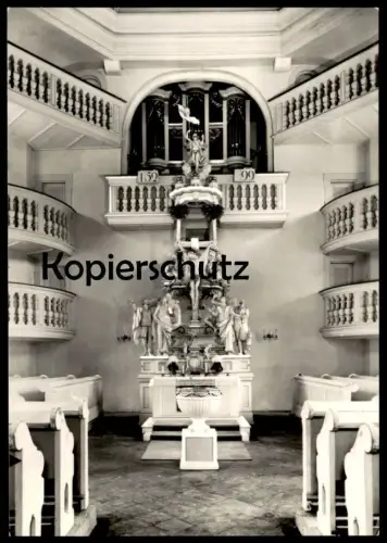 KARTE CARLSFELD KIRCHE EIBENSTOCK THÜRINGEN ALTAR ORGEL interieur l'eglise church orgue organ cpa postcard Ansichtskarte