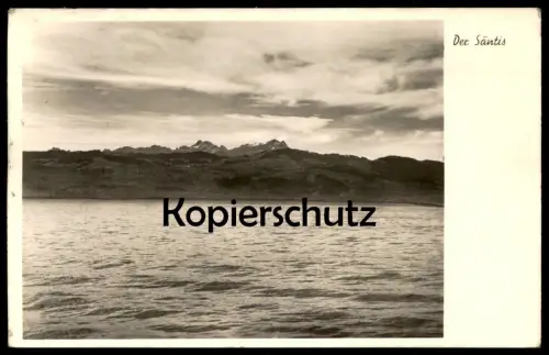 ÄLTERE POSTKARTE DER SÄNTIS - VOM BODENSEE AUS Berg mountain montagne cpa postcard AK Ansichtskarte
