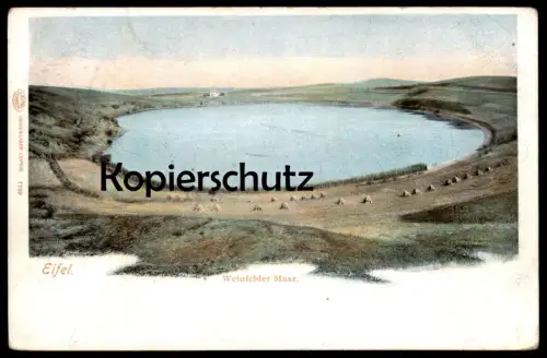 ALTE POSTKARTE WEINFELDER MAAR BEI DAUN EIFEL FREIMARKE WESTSACHSEN Sowjetische Zone West-Sachsen Nr. 137Xa postcard