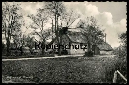 ALTE POSTKARTE OSTFRIESLAND MOORKATE STEMPEL AURICH Bauernhauf Bauernhof Haus farm house ferme postcard