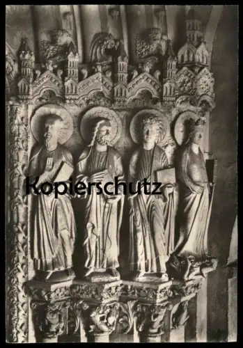 ÄLTERE POSTKARTE PADERBORN DOM PARADIESPORTAL APOSTEL U. HEILIGE UM 1250 Kirche church église Ansichtskarte postcard cpa