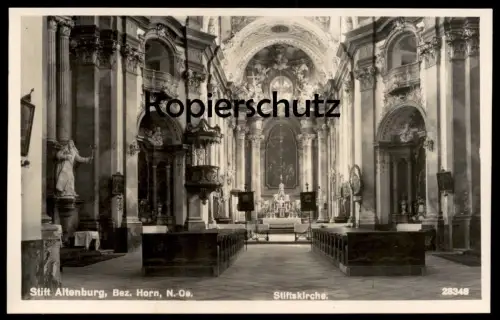 ALTE POSTKARTE STIFT ALTENBURG STIFTSKIRCHE BEZIRK HORN Kirche church église Österreich Austria Autriche cpa postcard