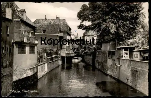 ÄLTERE POSTKARTE STADE FLEETPARTIE Panorama Fleet AK Ansichtskarte postcard cpa