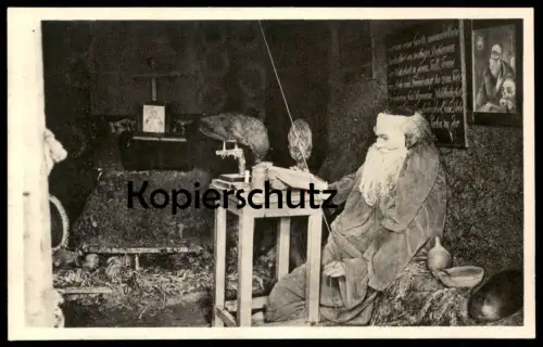 ALTE POSTKARTE ASCHENPUTTEL OSTPREUSSEN ZSCHOCKSCHE STIFT KÖNIGSBERG Märchen fairy tale fable crow Grimm skull postcard
