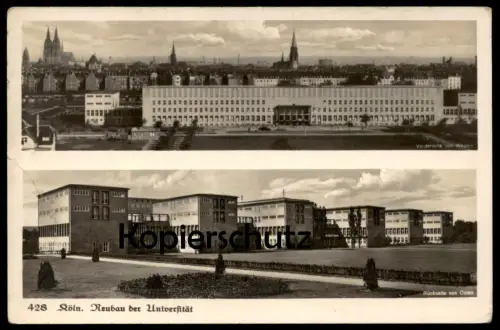 ALTE POSTKARTE KÖLN NEUBAU DER UNIVERSITÄT RHEINGOLD SERIE Nr. 428 Uni Cöln university cpa postcard AK Ansichtskarte