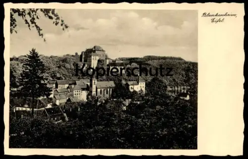 ALTE POSTKARTE BLANKENHEIM EIFEL BURG PANORAMA castle chateau cpa postcard AK Ansichtskarte