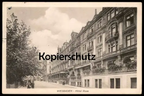 ALTE POSTKARTE WIESBADEN HOTEL ROSE 1910 cpa postcard AK Ansichtskarte