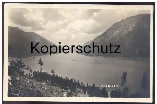 ALTE POSTKARTE ACHENSEE TIROL 1927 STEMPEL HOTEL SCHOLASTIKA MAURACH Eben Österreich Austria Autriche cpa AK