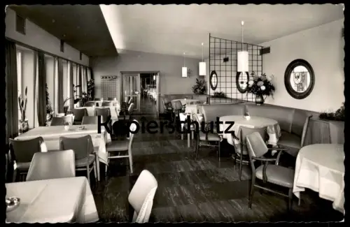 ÄLTERE POSTKARTE AUTOBAHN-RASTSTÄTTE RHYNERN-SÜD HAMM Autobahn Köln-Berlin motorway highway autoroute Ansichtskarte cpa