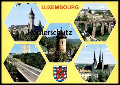 ÄLTERE POSTKARTE LUXEMBOURG CAISSE DE'EPARGNE TOURELLE ESPAGNOLE CATHÉDRALE PONT CHARLOTTE Luxemburg cpa postcard AK