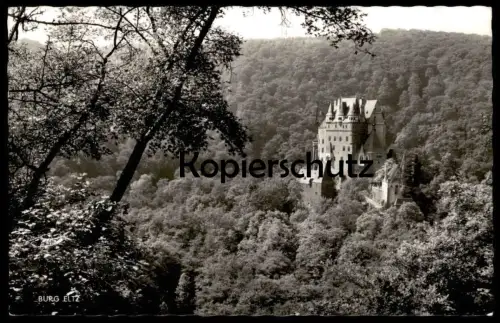 ÄLTERE POSTKARTE BURG ELTZ PANORAMA WIERSCHEM Maifeld Polch Schloss castle chateau postcard cpa Ansichtskarte AK