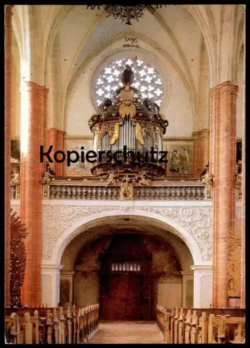 POSTKARTE NEUBERG AN DER MÜRZ STIFTSKIRCHE ORGEL MIT ROSETTE 1327 Rundorgel Barock eglise orgue organ cpa Steiermark