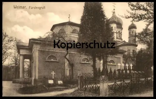 ALTE POSTKARTE WEIMAR FÜRSTENGRUFT Gruft Grab grave tomb tombe Friedhof cemetery cimetière cpa postcard AK Ansichtskarte