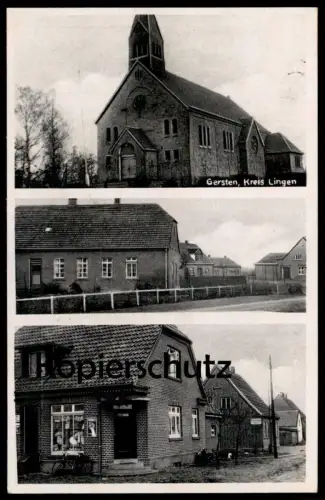 ALTE POSTKARTE GERSTEN BEI LENGERICH KREIS LINGEN EMSLAND Persil Motorrad motorcycle motorbike moto AK cpa postcard