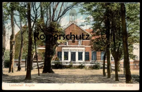 ALTE POSTKARTE ADLIGES GUT OEHE LANDSCHAFT ANGELN MAASHOLM SCHLESWIG-HOLSTEIN postcard cpa Ansichtskarte AK
