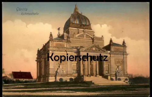 ALTE POSTKARTE GÖRLITZ RUHMESHALLE Zgorzelec Zhorjelc cpa postcard AK Ansichtskarte