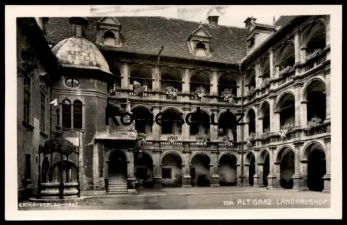 ALTE POSTKARTE ALT GRAZ LANDHAUSHOF 1931 STEIERMARK Austria Autriche Österreich postcard cpa AK Ansichtskarte