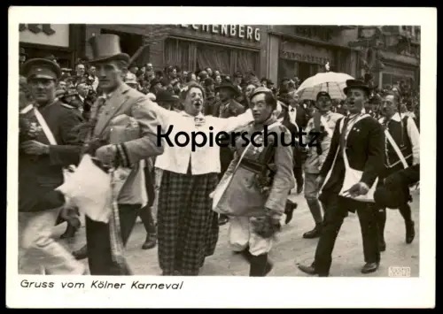 ALTE POSTKARTE GRUSS VOM KÖLNER KARNEVAL KÖLN ROSENMONTAG CARNEVAL carnaval carnival Clown bouffon Cöln cpa AK