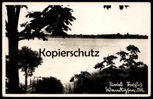 ALTE POSTKARTE HOTEL SEESCHLOSS WANDLITZSEE MARK BRANDENBURG WANDLITZ 1937 Ansichtskarte AK cpa postcard