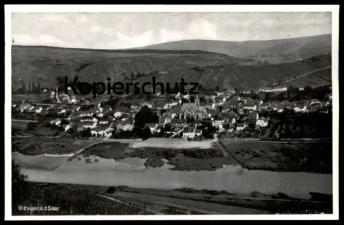 ALTE POSTKARTE WILTINGEN AN DER SAAR PANORAMA Gesamtansicht Totalansicht Konz cpa postcard Ansichtskarte AK