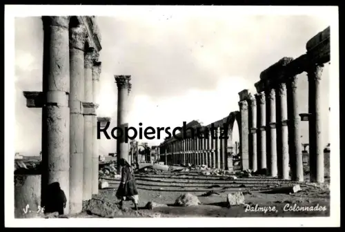 ÄLTERE POSTKARTE PALMYRE COLONNADES Palmyra Columnates Tadmur Syrie Syria Syrien cpa postcard AK Ansichtskarte