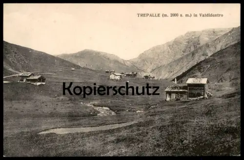 ALTE POSTKARTE TREPALLE IN VALDIDENTRO LIVIGNIO SONDRIO cpa postcard AK Ansichtskarte