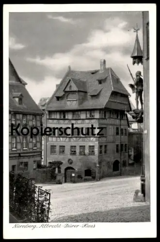 ALTE POSTKARTE NÜRNBERG ALBRECHT DÜRER HAUS MASCHINENWERBESTEMPEL STEMPEL TIERGARTEN 1912 - 1962 Ansichtskarte postcard
