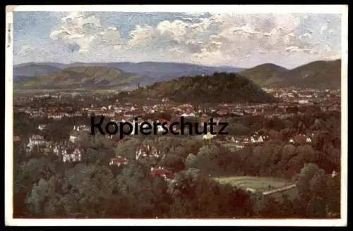 ALTE KÜNSTLER POSTKARTE GRAZ VON DER HILMWARTE 1915 Steiermark Österreich Austria Autriche cpa postcard AK Ansichtskarte