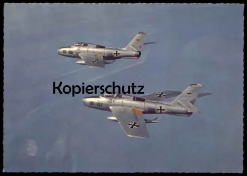 ÄLTERE POSTKARTE BUNDESWEHR-FLUGZEUGE JAGDBOMBER fighter-bomber Flugzeug Plane Airplane Avion Rolleiflex-Foto AK