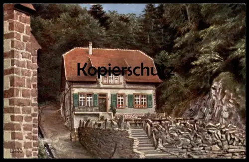 ALTE POSTKARTE PILGERHAUS MARIA DUSENBACH AUBERGE DU PÉLERINAGE RIBEAUVILLÉ WIRO - WIEDEMANN'S KÜNSTLERKARTE AK postcard