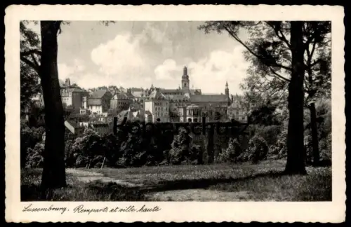 ALTE POSTKARTE LUXEMBOURG REMPARTS ET VILLE HAUTE Luxemburg AK Ansichtskarte cpa postcard