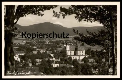 ALTE POSTKARTE HAINDORF IM ISERGEBIRGE AUSBLICK VOM NUSSSTEIN HEJNICE bei Glatz Reichenberg cpa postcard Ansichtskarte