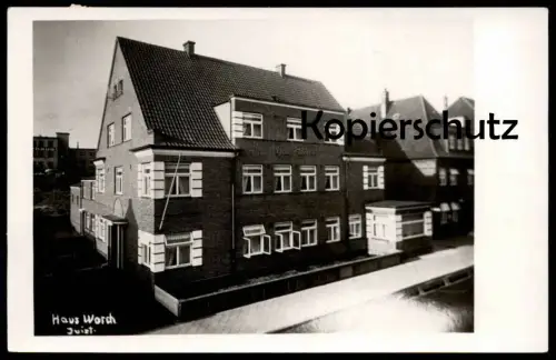 ÄLTERE POSTKARTE INSEL JUIST HAUS WORCH 1950 Nordsee North Sea mer cpa postcard AK Ansichtskarte