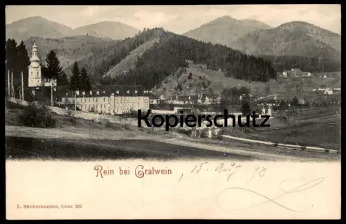 ALTE POSTKARTE REIN BEI GRATWEIN 1898 GRAZ Steiermark Österreich Austria Autriche cpa postcard AK Ansichtskarte