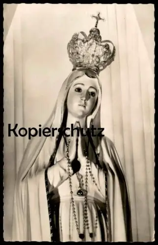 ÄLTERE POSTKARTE ERZDIÖZESE KÖLN DIE BOTSCHAFT VON FATIMA IM MARIANISCHEN JAHR 1954 holy cpa postcard AK Ansichtskarte